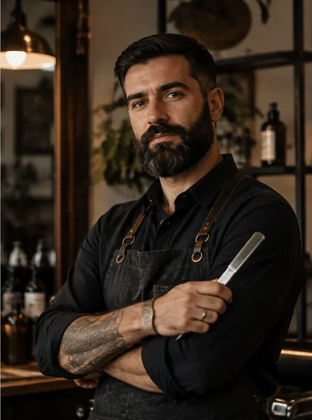 Retrato de Miguel Santos, personagem fictícia criada com IA.